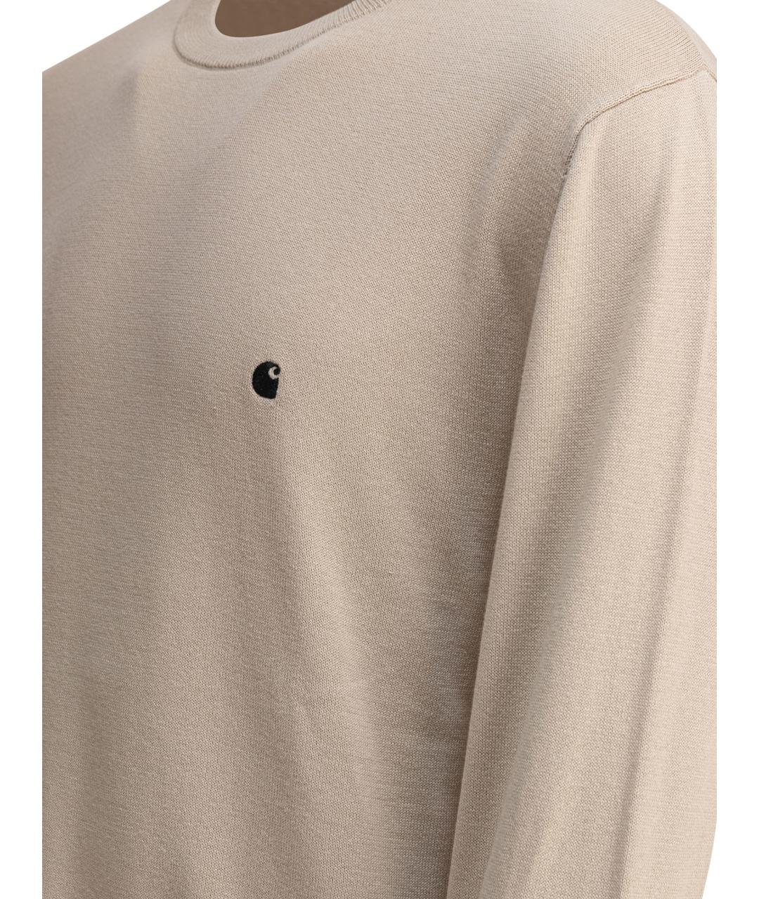 CARHARTT WIP Бежевый хлопковый джемпер / свитер, фото 4