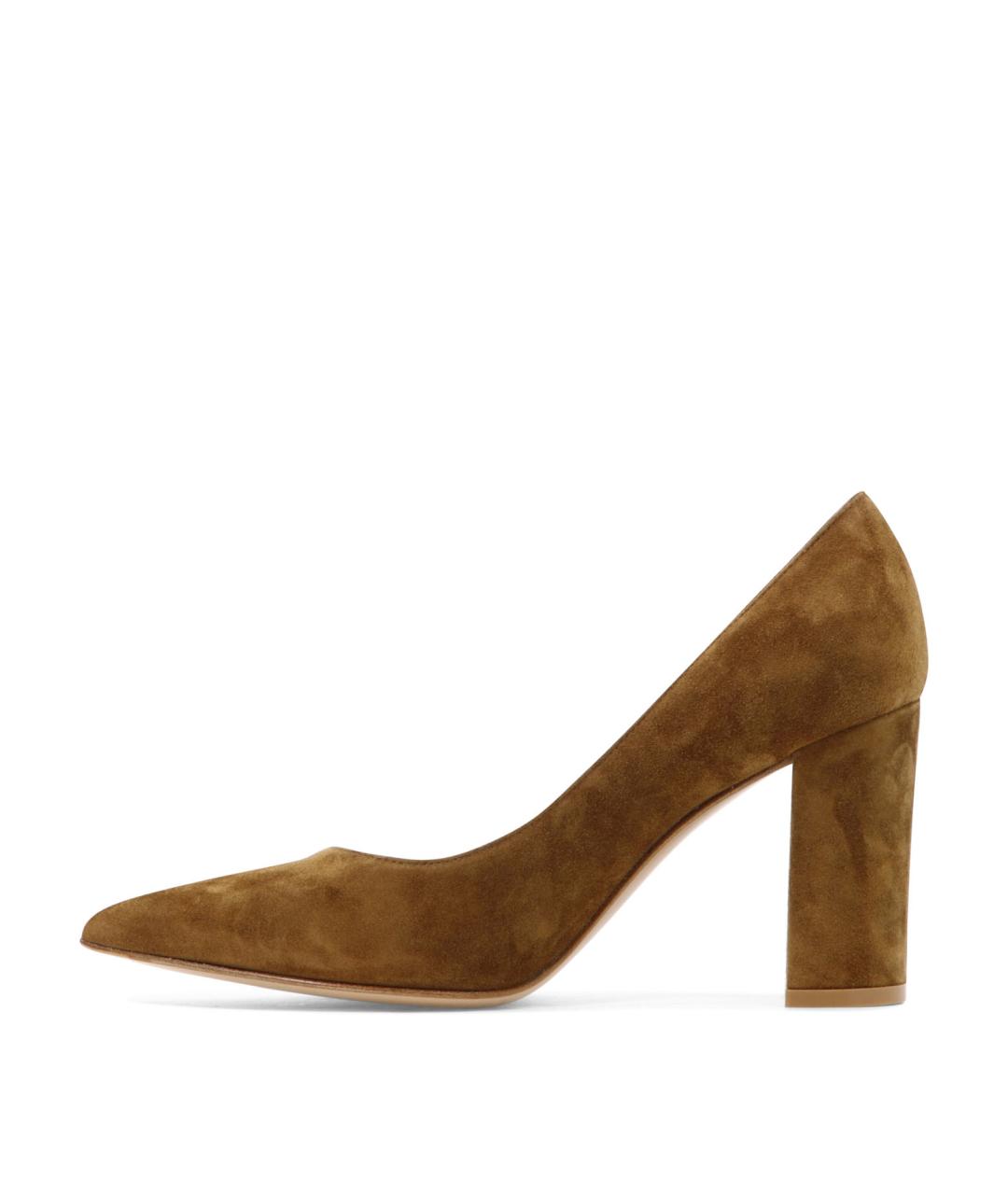 GIANVITO ROSSI Коричневые кожаные туфли, фото 4