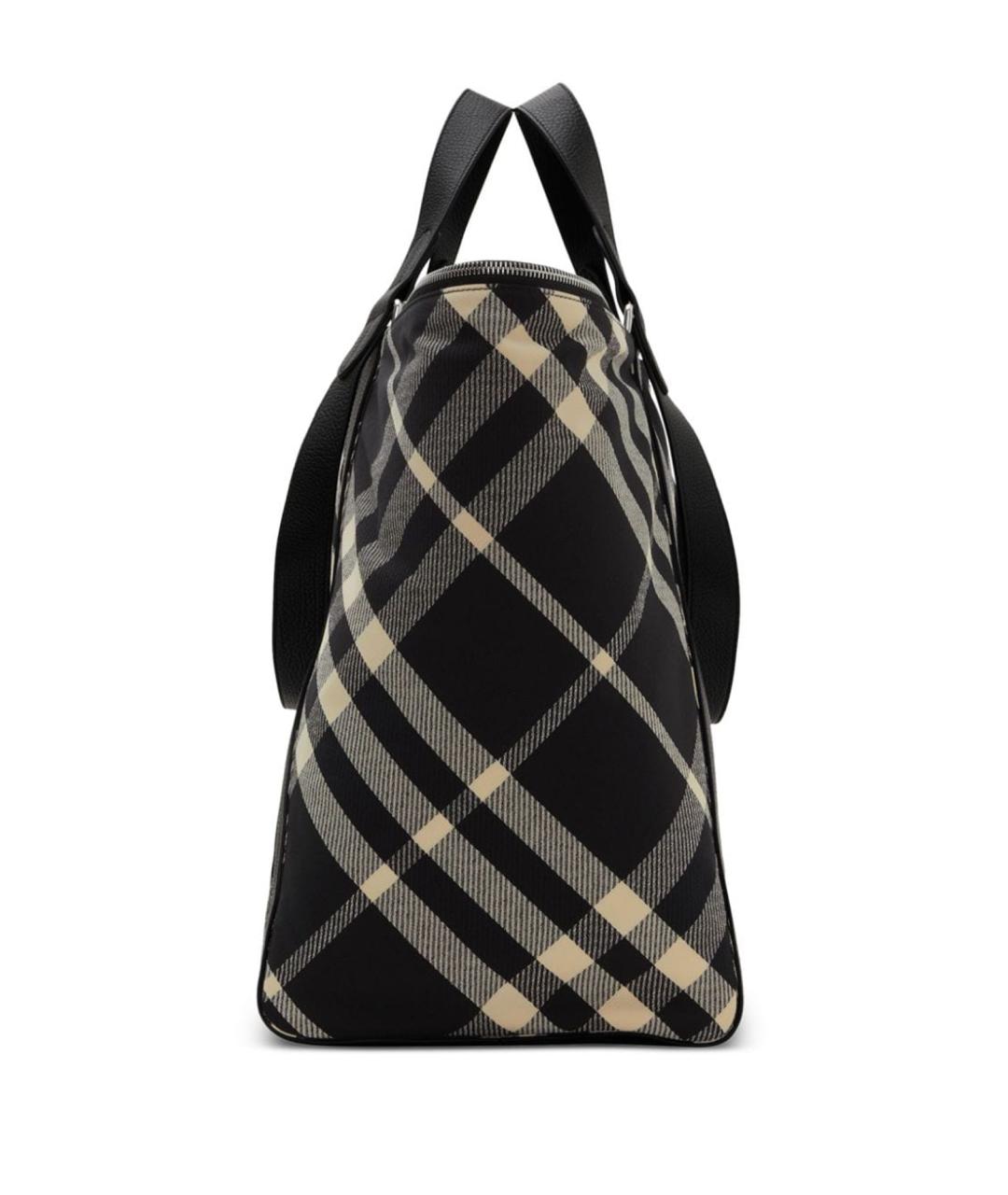 BURBERRY Черная синтетическая сумка тоут, фото 3
