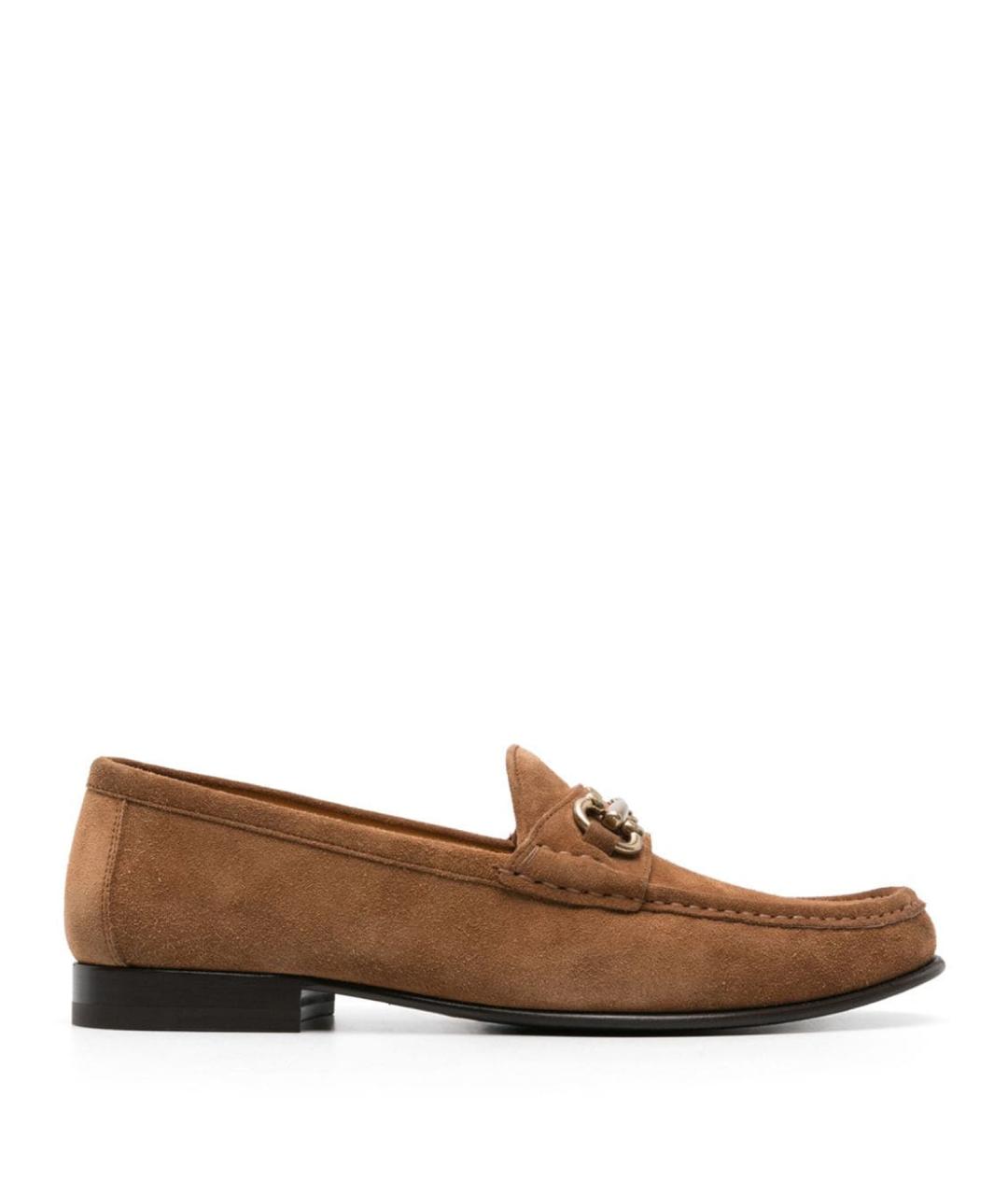 BRUNELLO CUCINELLI Коричневые кожаные лоферы, фото 1