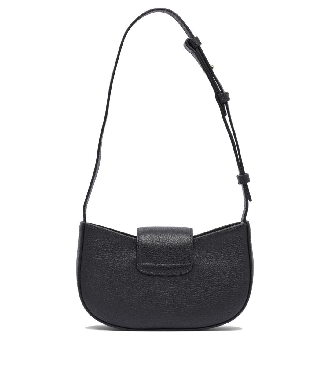 FERRAGAMO Темно-синяя кожаная сумка через плечо, фото 3