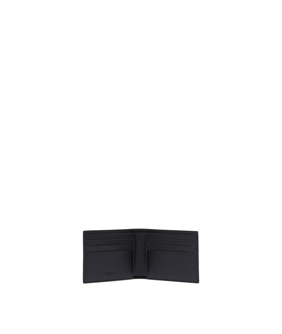 FERRAGAMO Черный кожаный кошелек, фото 5