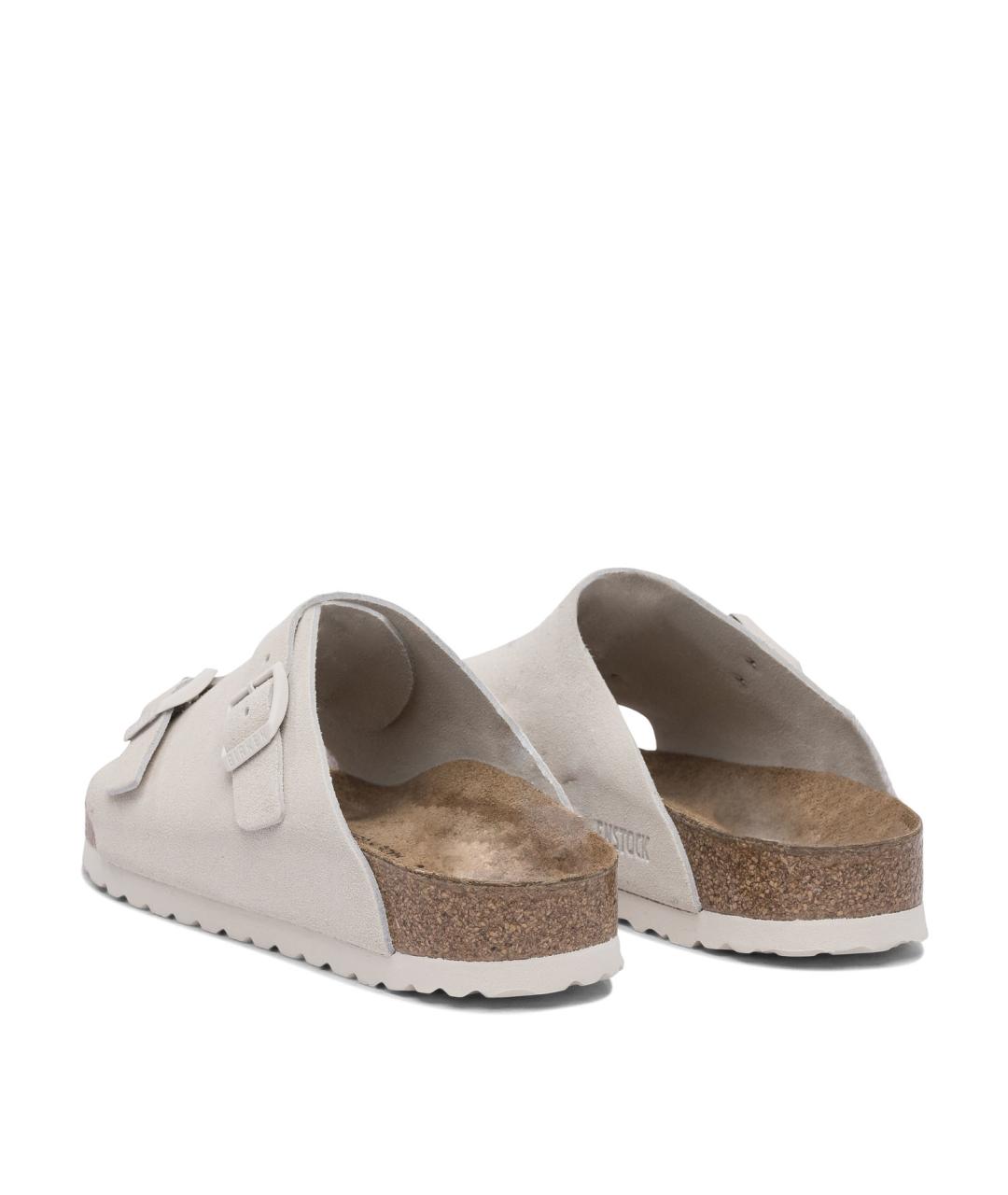 BIRKENSTOCK Серые замшевые сандалии, фото 4