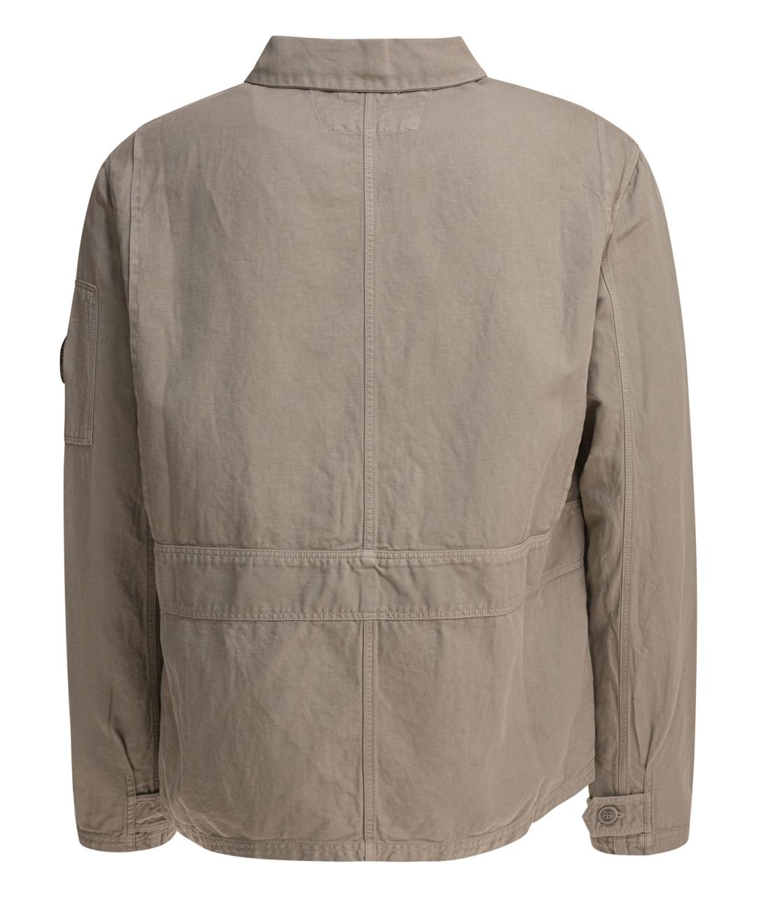 CP COMPANY Бежевая хлопковая куртка, фото 2