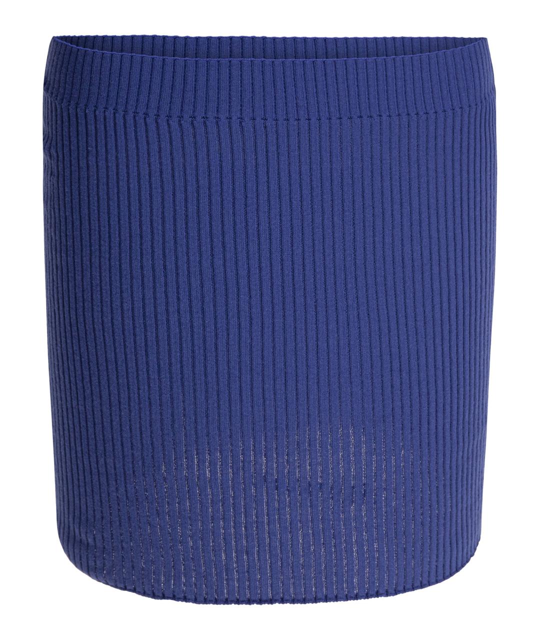 COURREGES Синяя хлопковая юбка мини, фото 1