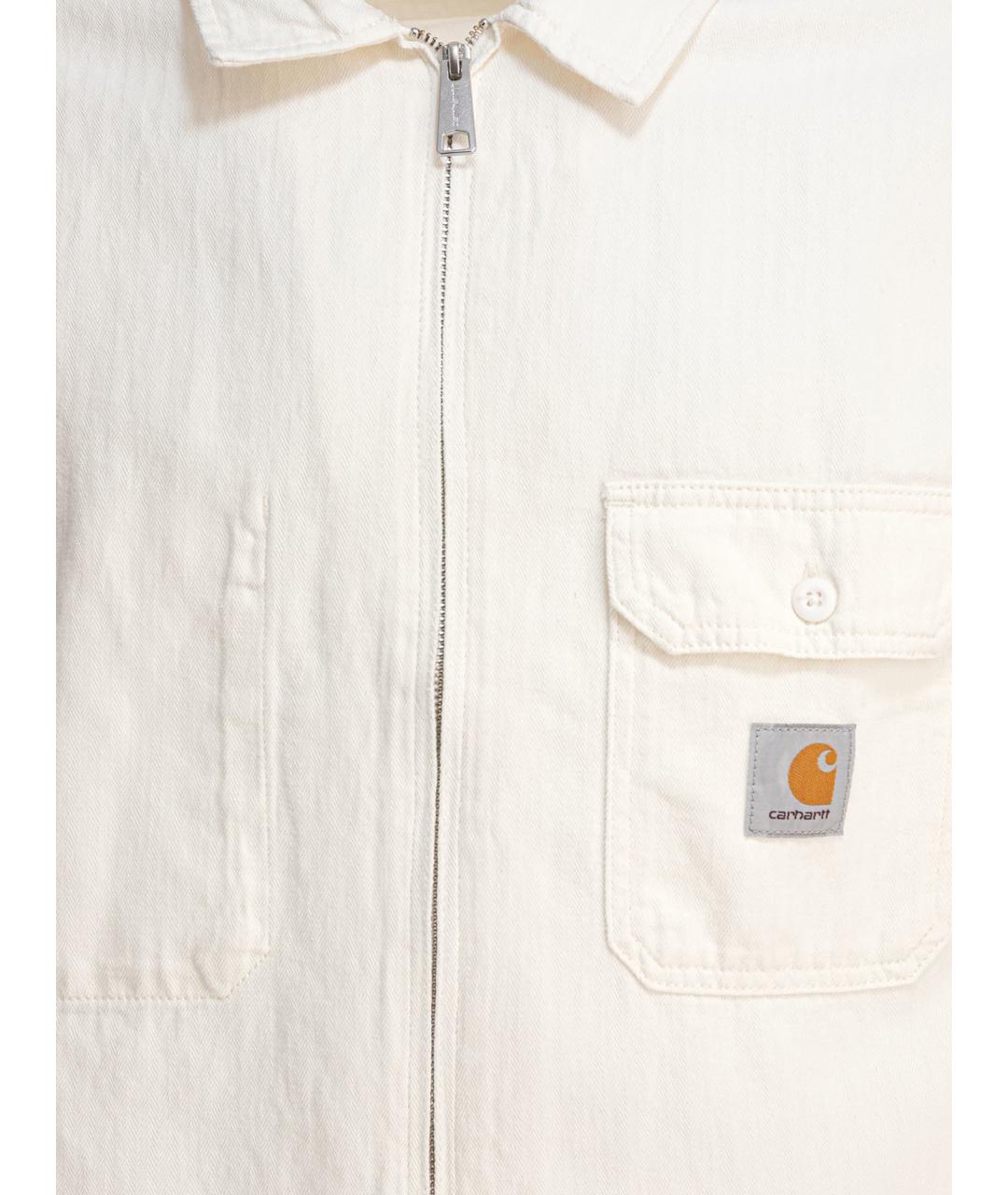 CARHARTT WIP Белая хлопковая куртка, фото 3