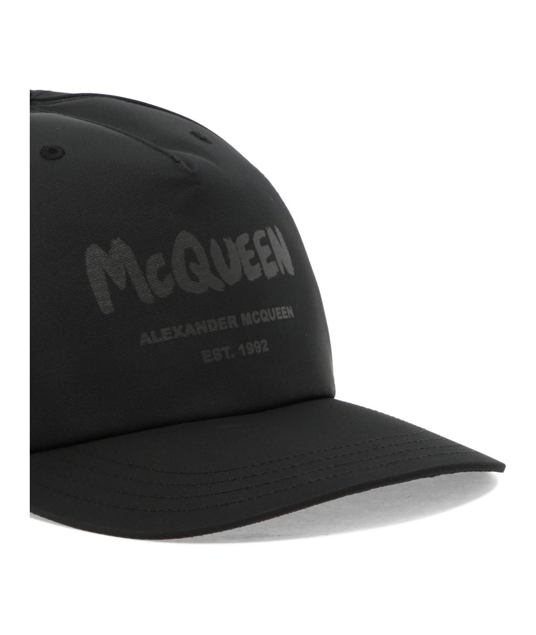 ALEXANDER MCQUEEN Черная синтетическая кепка/бейсболка, фото 4