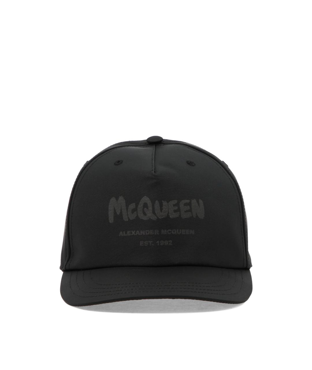 ALEXANDER MCQUEEN Черная синтетическая кепка/бейсболка, фото 1
