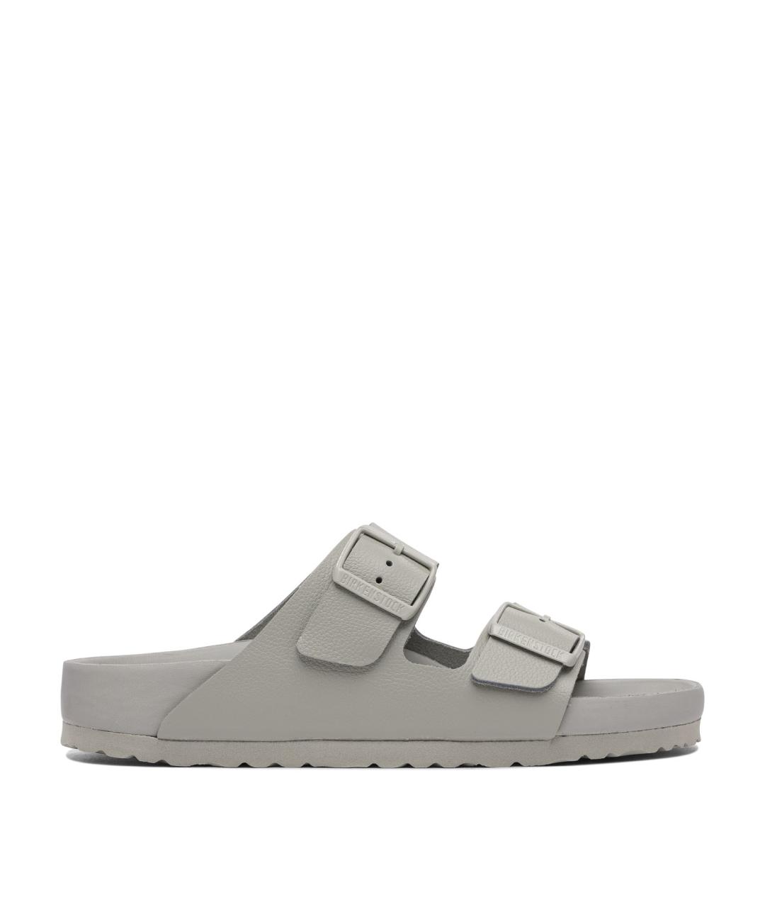 BIRKENSTOCK Серые кожаные сандалии, фото 1