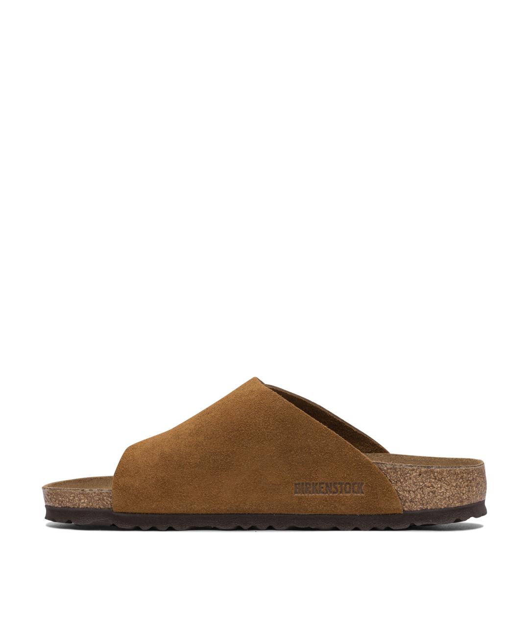 BIRKENSTOCK Коричневые замшевые сандалии, фото 3