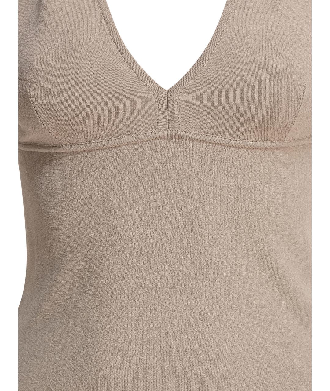MAX MARA Бежевая майка, фото 3
