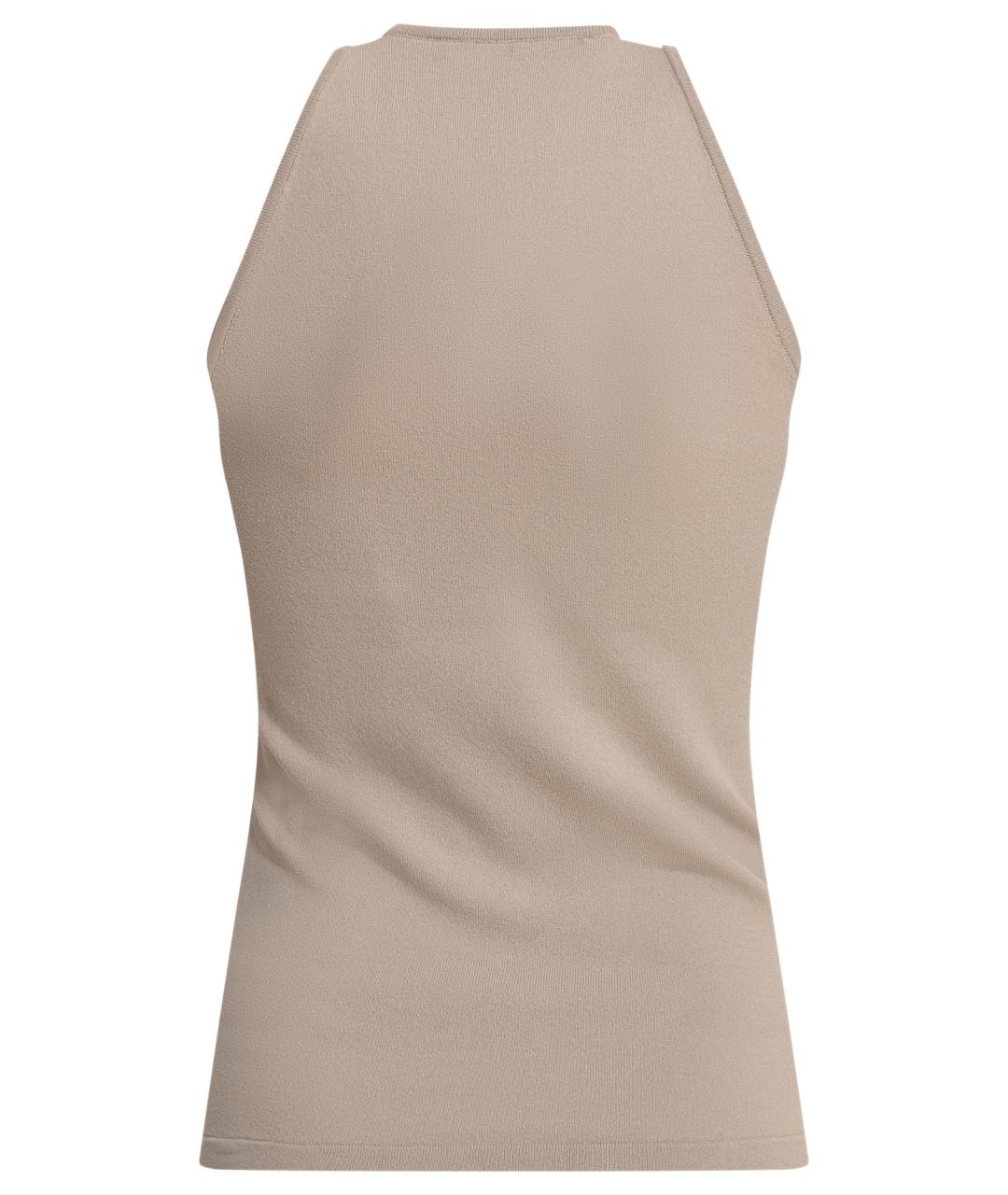 MAX MARA Бежевая майка, фото 2