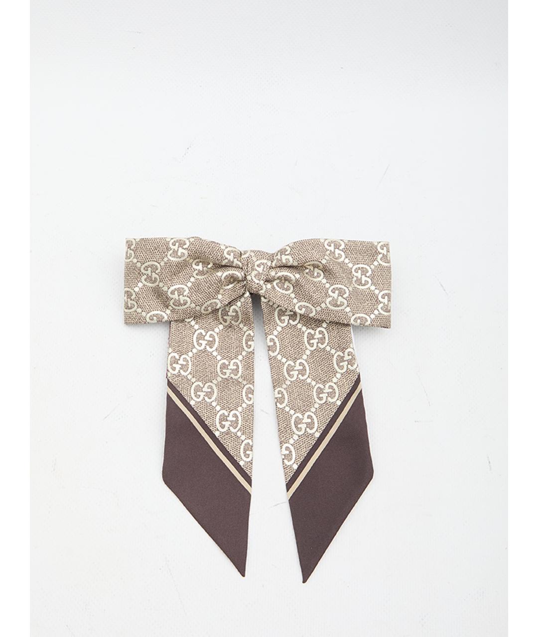 GUCCI Бежевая заколка, фото 5