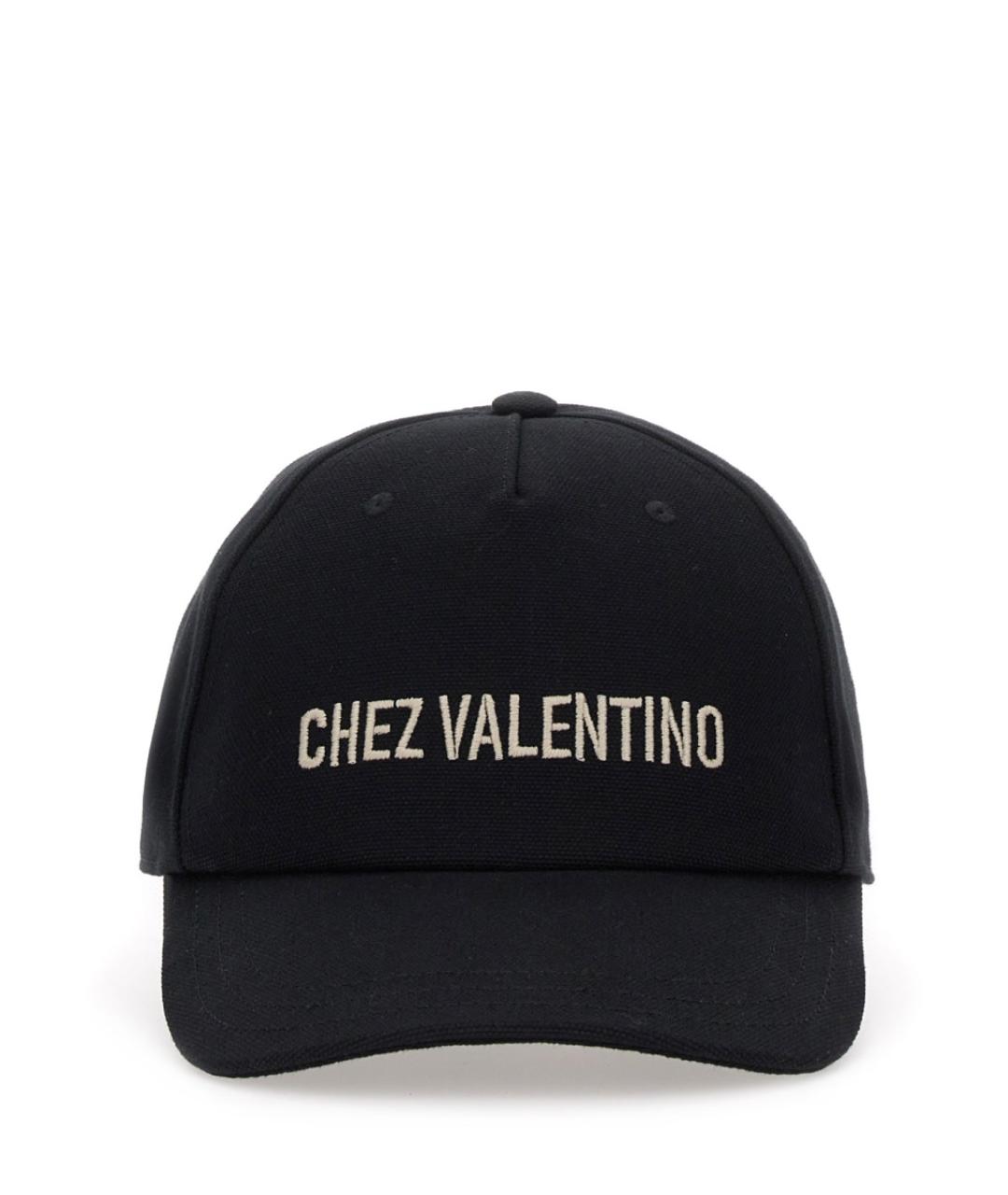 VALENTINO Черная хлопковая кепка/бейсболка, фото 1