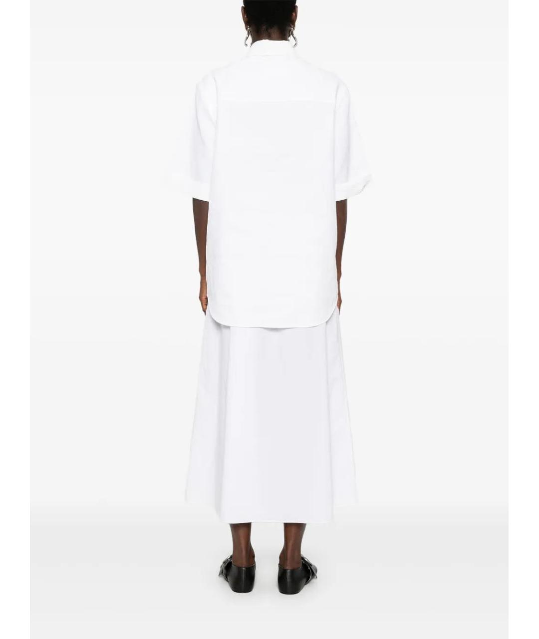 JIL SANDER Белая хлопковая рубашка, фото 4
