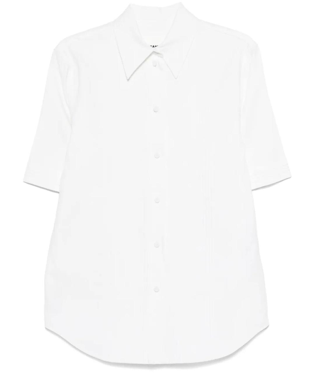 JIL SANDER Белая хлопковая рубашка, фото 1