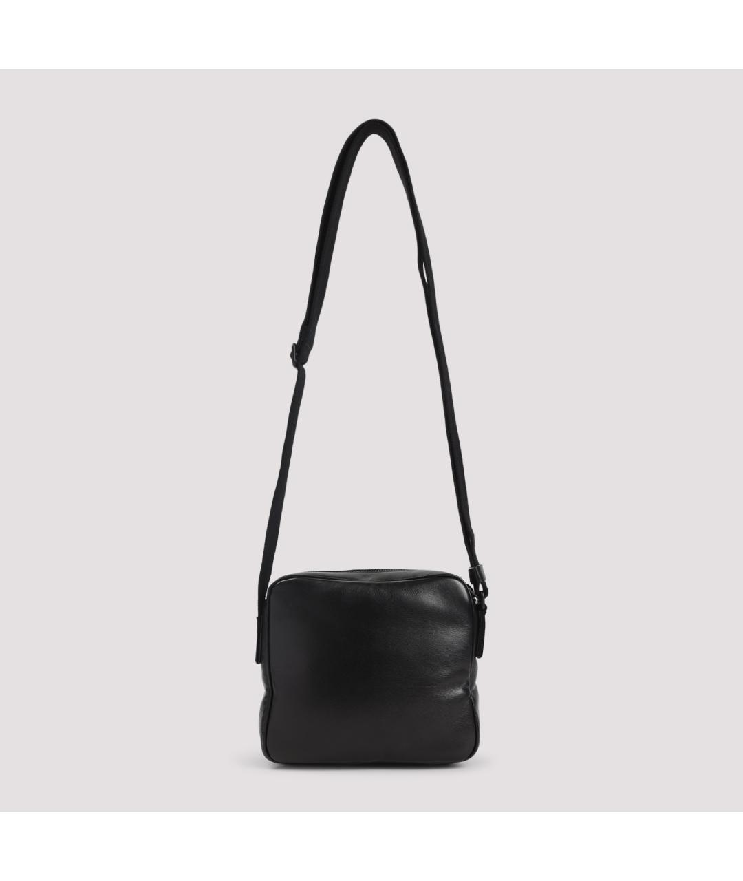 SAINT LAURENT Черная кожаная сумка через плечо, фото 3