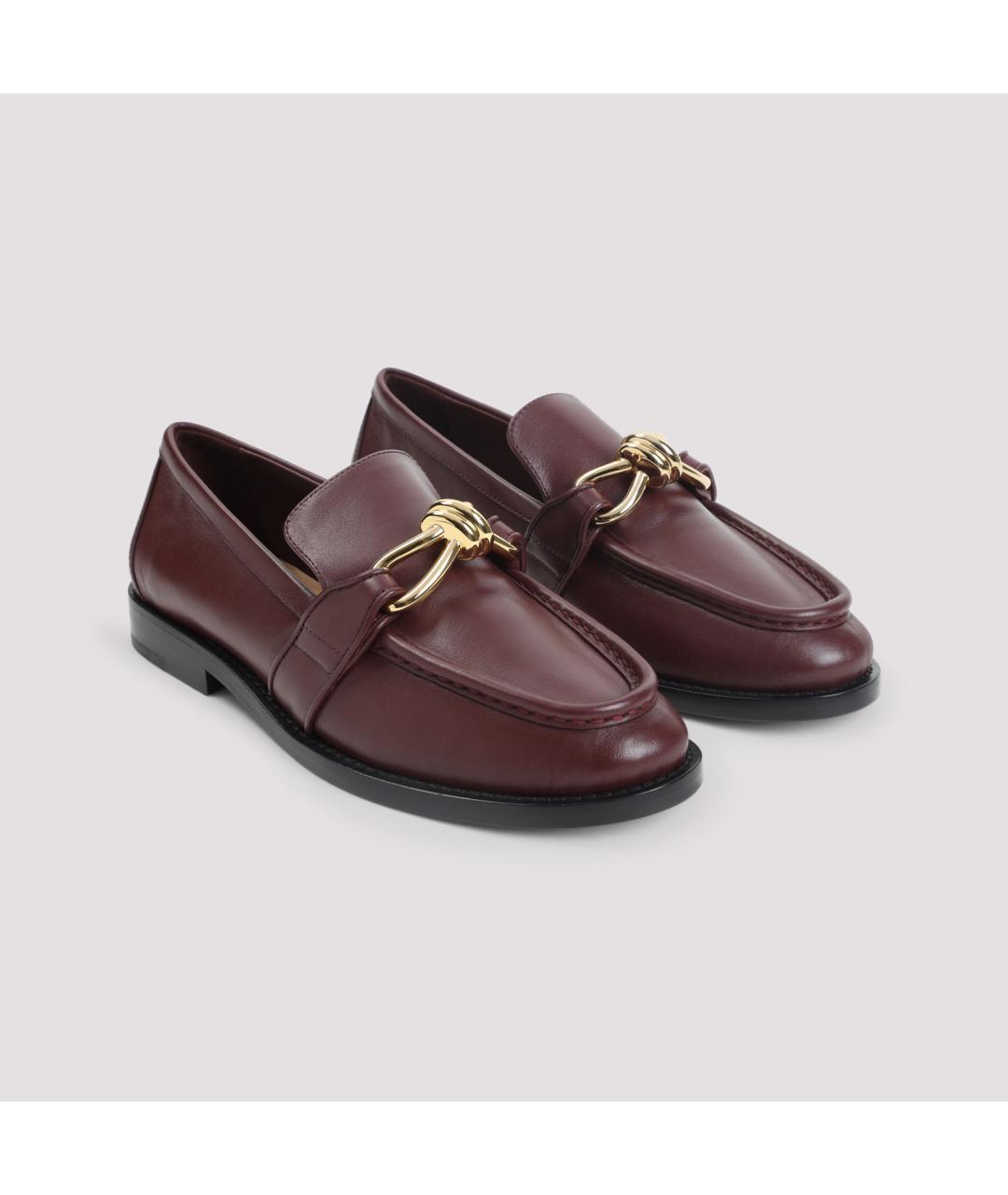 BOTTEGA VENETA Коричневые кожаные лоферы, фото 4