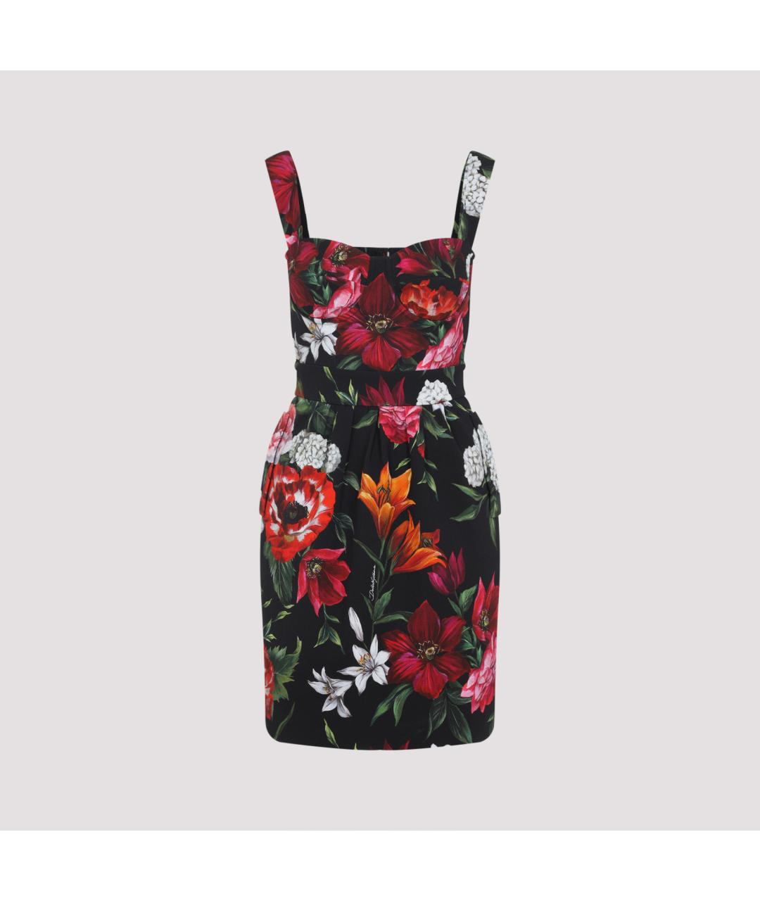 DOLCE&GABBANA Мульти хлопковое повседневное платье, фото 2