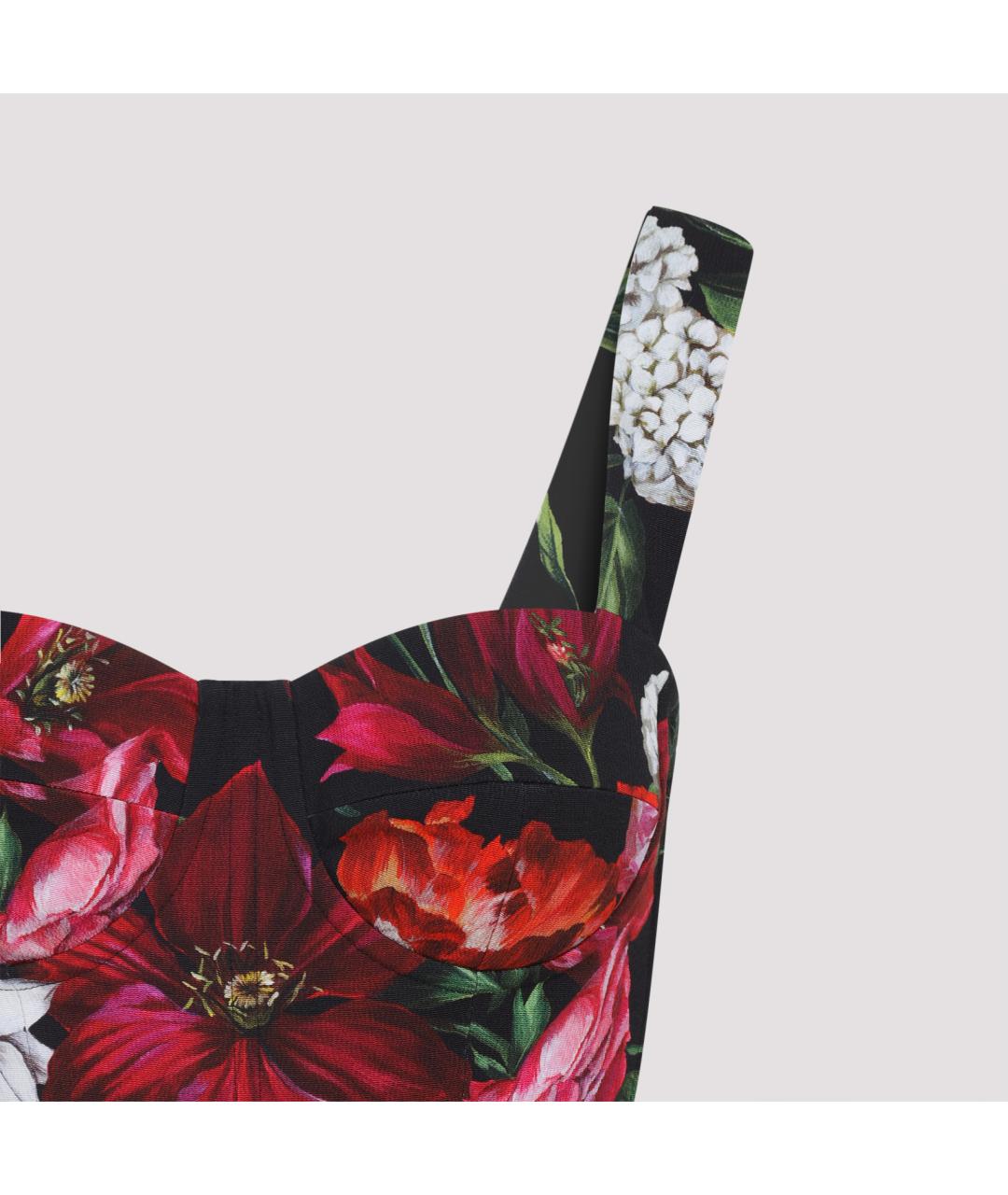 DOLCE&GABBANA Мульти хлопковое повседневное платье, фото 5