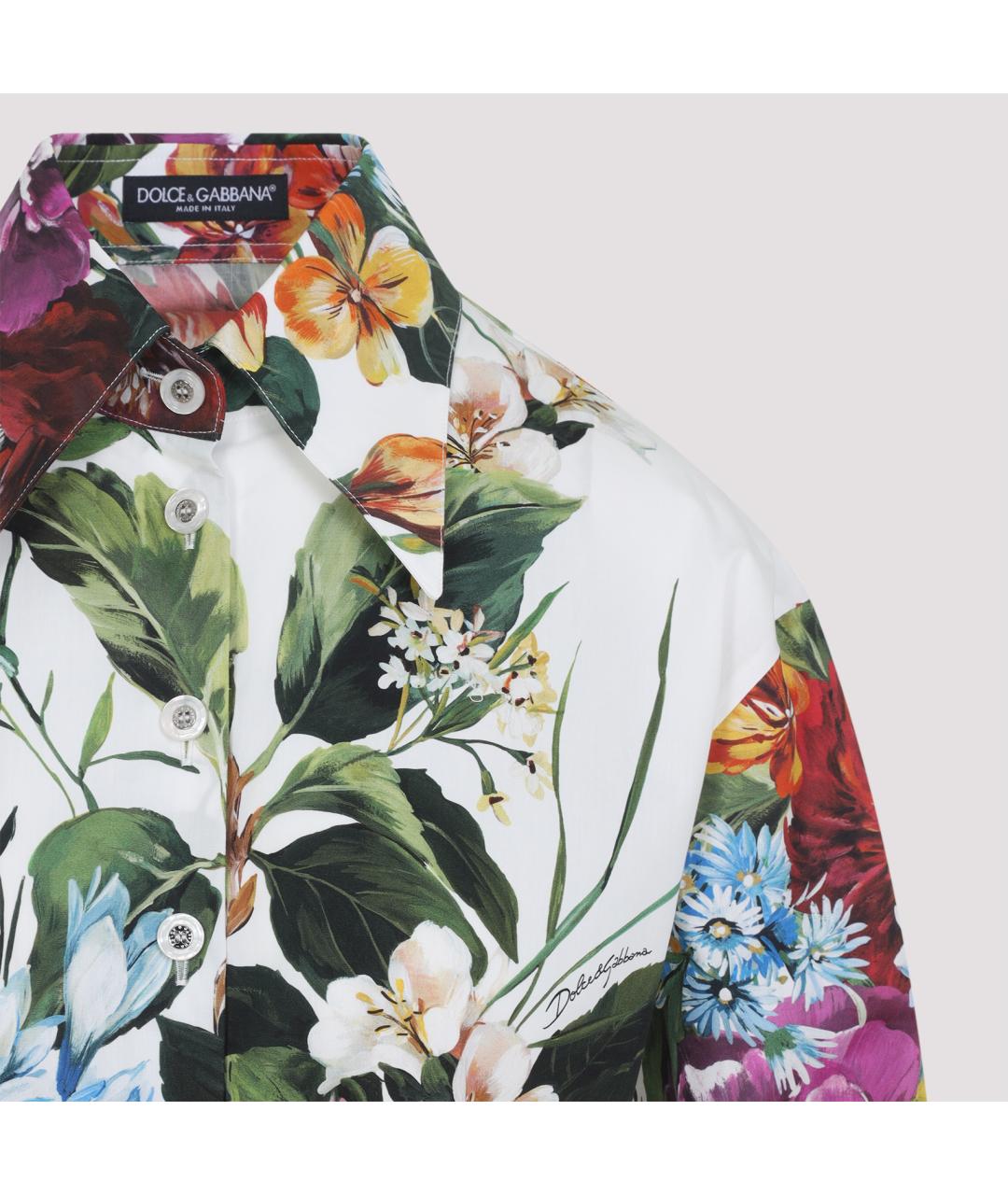 DOLCE&GABBANA Мульти хлопковая рубашка, фото 4