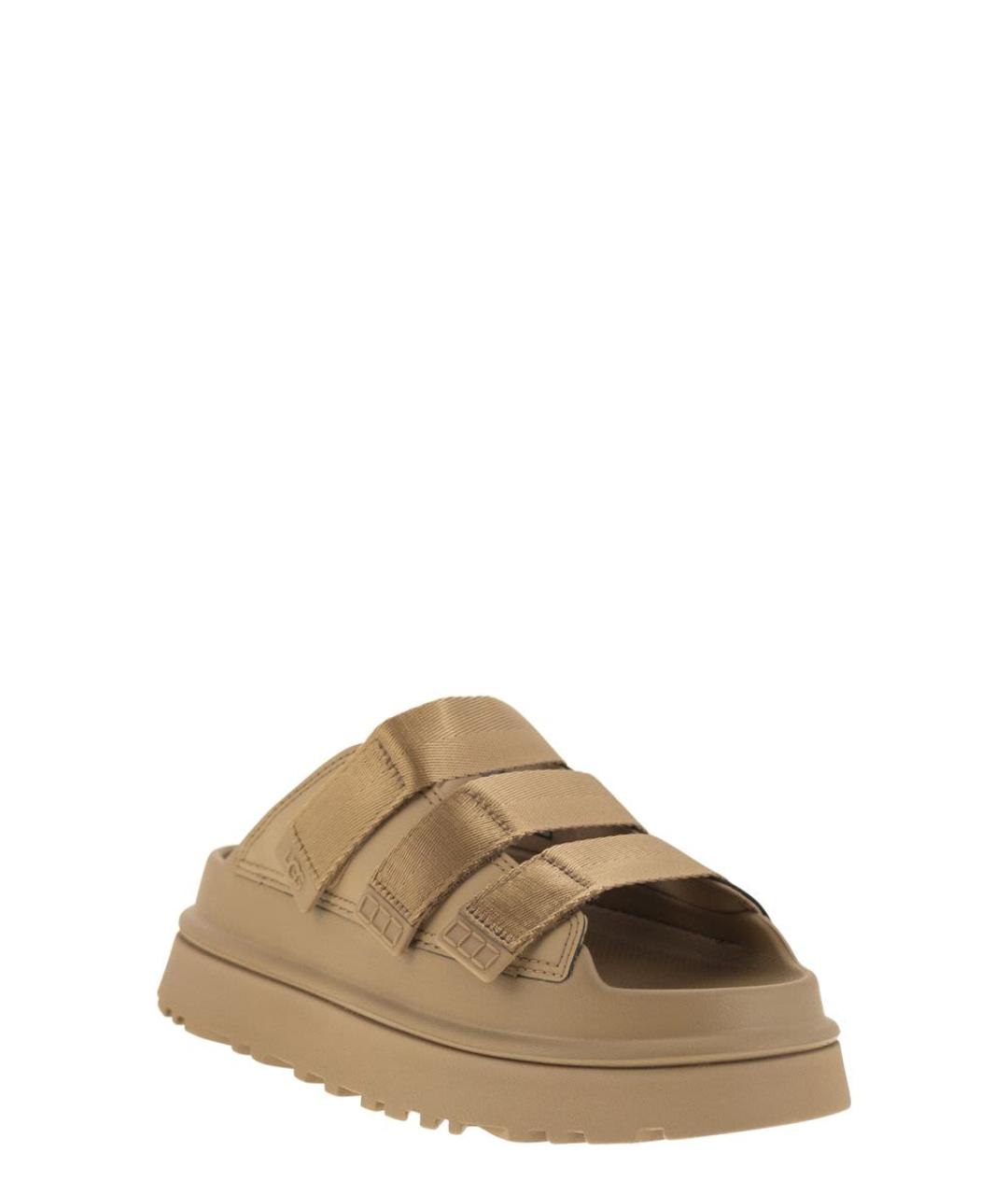 UGG AUSTRALIA Коричневые синтетические сандалии, фото 2