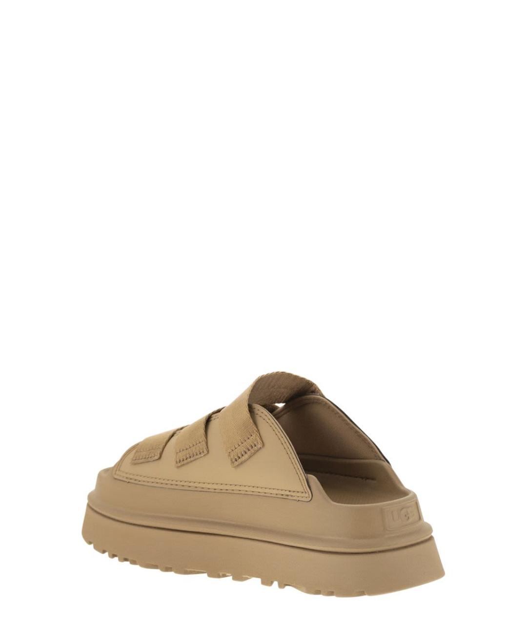 UGG AUSTRALIA Коричневые синтетические сандалии, фото 3