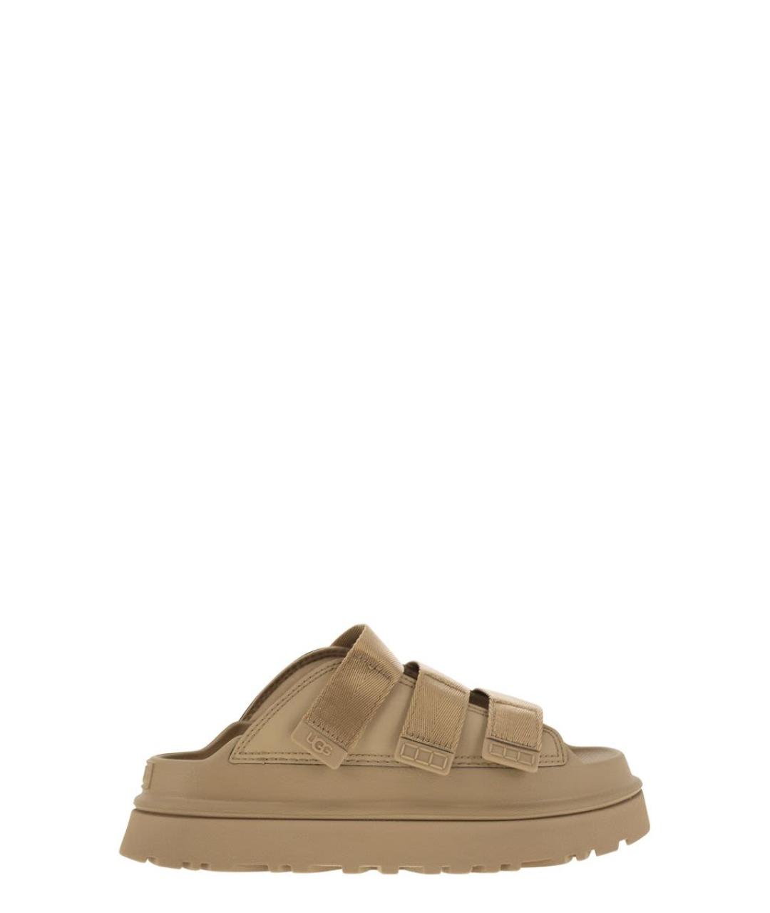UGG AUSTRALIA Коричневые синтетические сандалии, фото 1