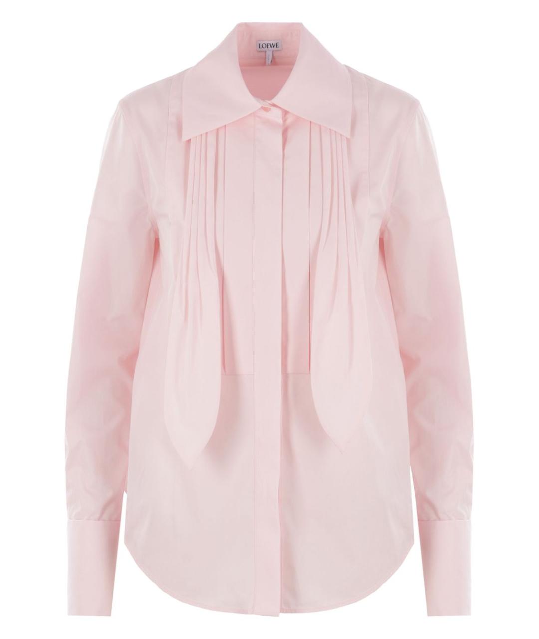 LOEWE Розовая хлопковая рубашка, фото 1