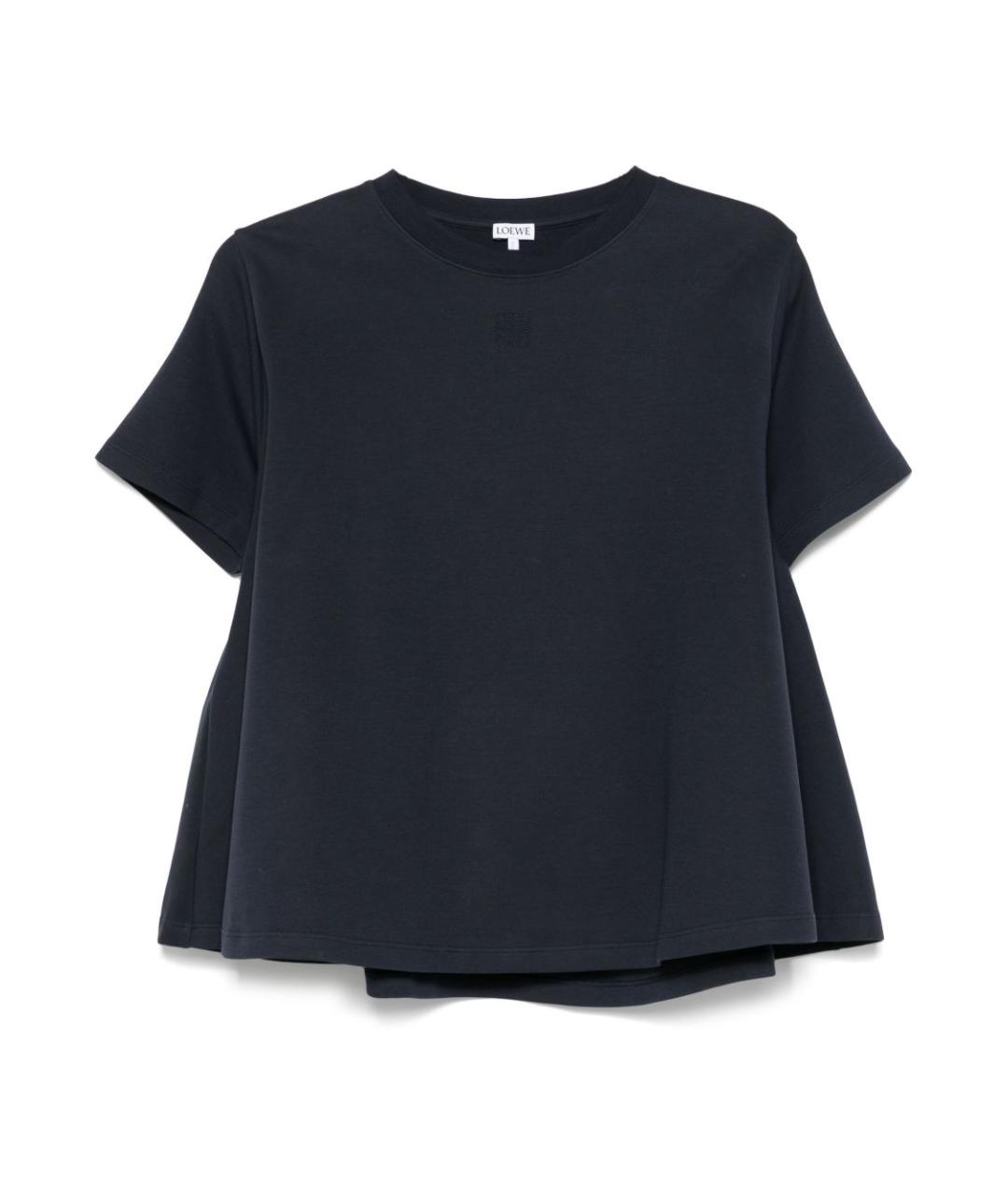 LOEWE Темно-синяя хлопковая футболка, фото 1