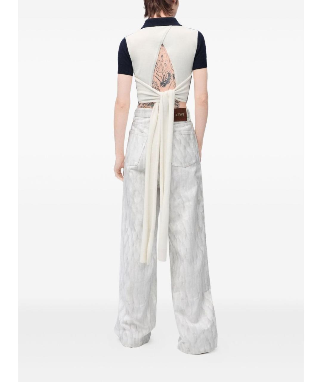 LOEWE Синяя шерстяная футболка, фото 2