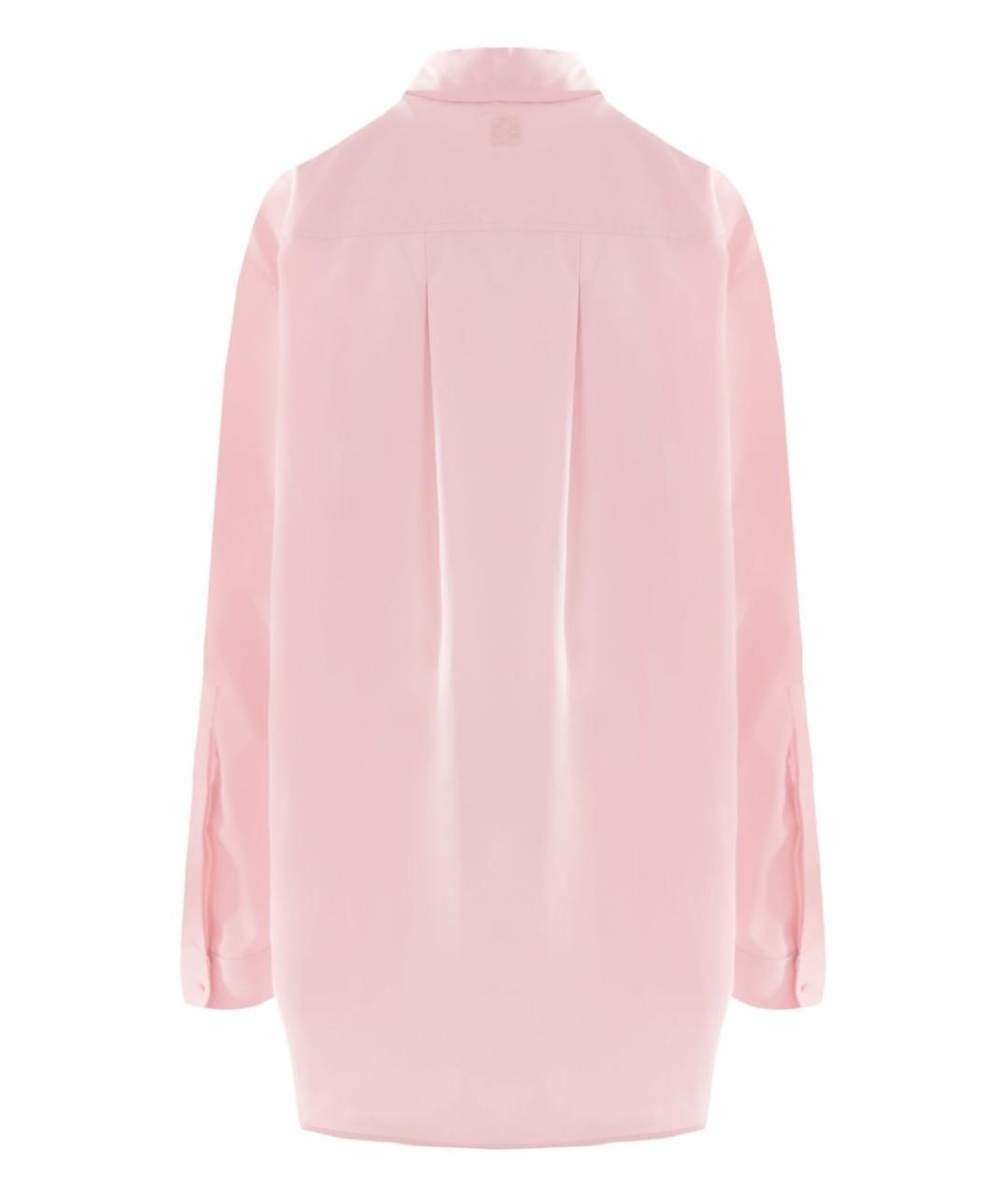 LOEWE Розовая хлопковая рубашка, фото 4