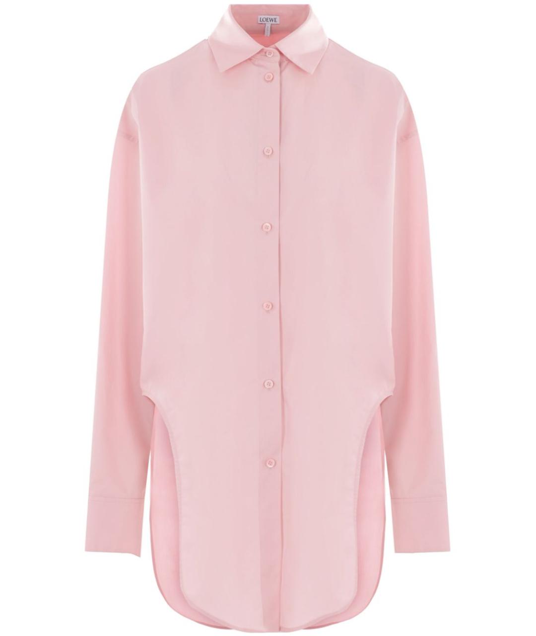 LOEWE Розовая хлопковая рубашка, фото 1