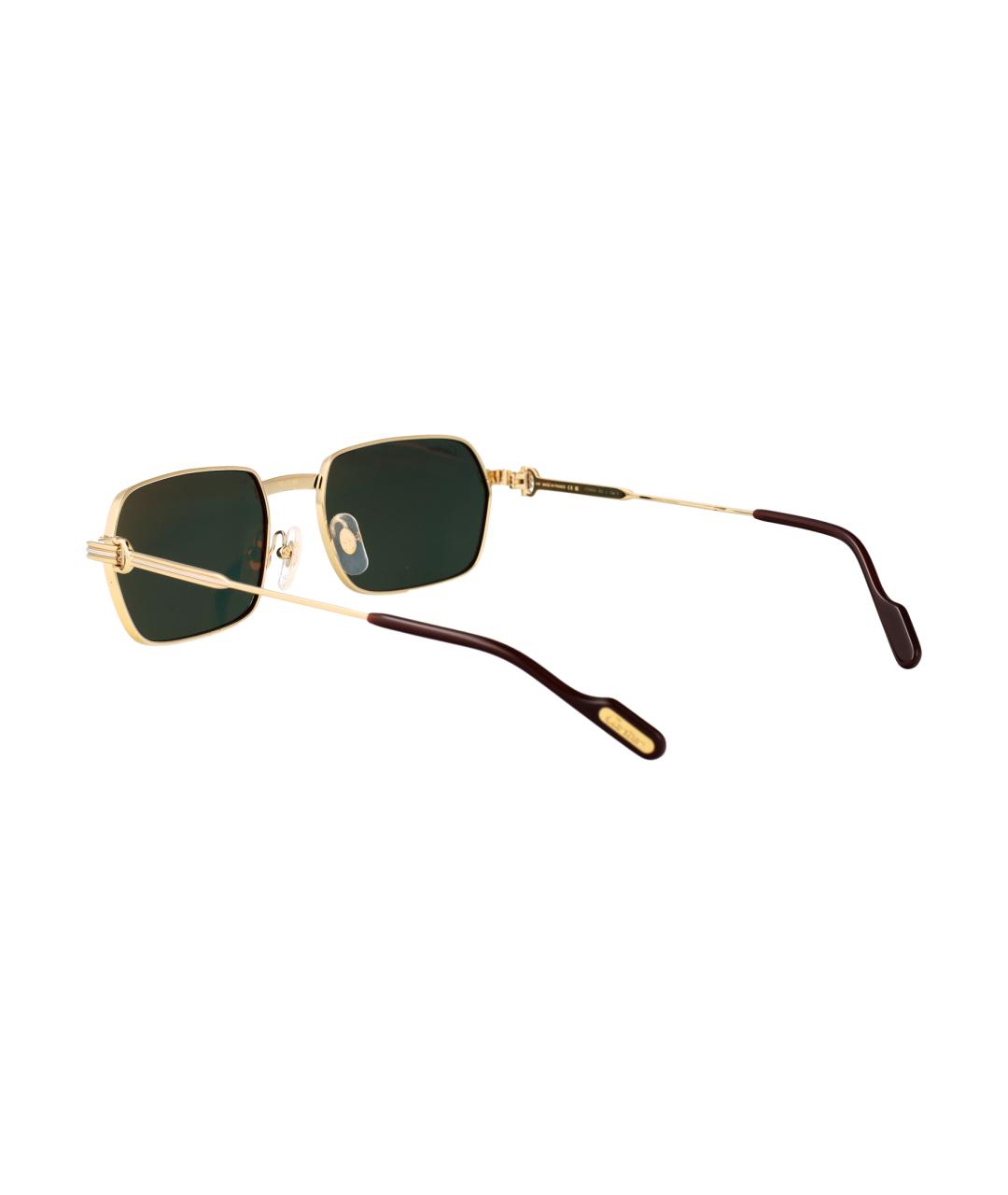 CARTIER Золотые металлические солнцезащитные очки, фото 4