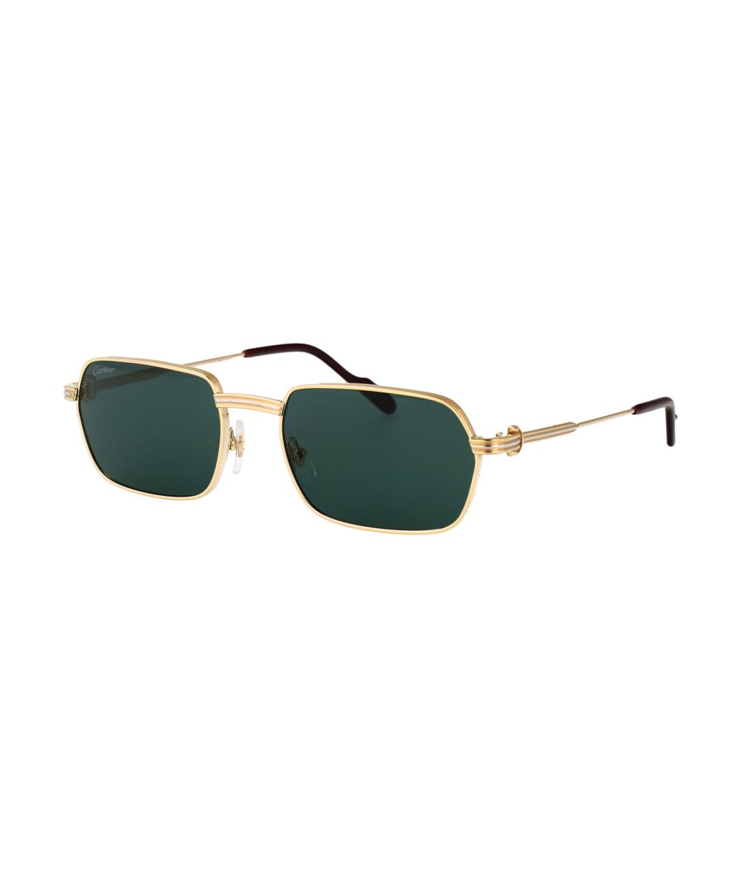 CARTIER Золотые металлические солнцезащитные очки, фото 1