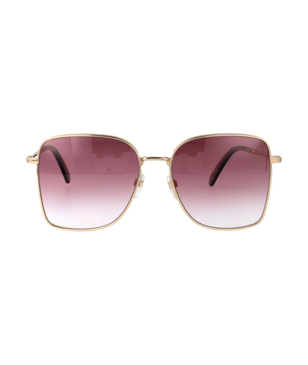 MARC JACOBS Золотые металлические солнцезащитные очки, фото 1
