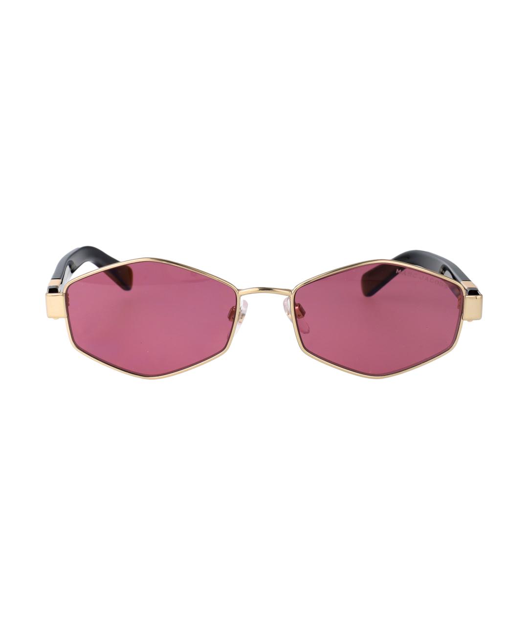 MARC JACOBS Золотые металлические солнцезащитные очки, фото 1