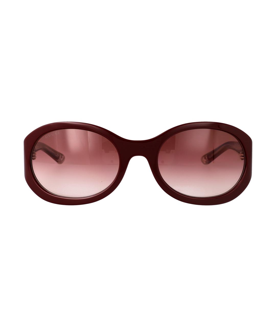 GUCCI Бордовые солнцезащитные очки, фото 2