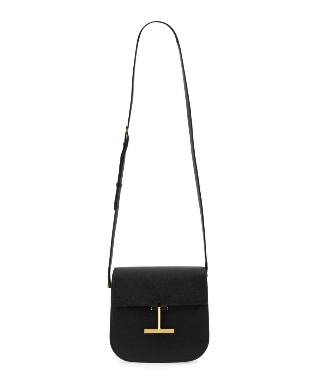 TOM FORD Черная кожаная сумка через плечо, фото 1