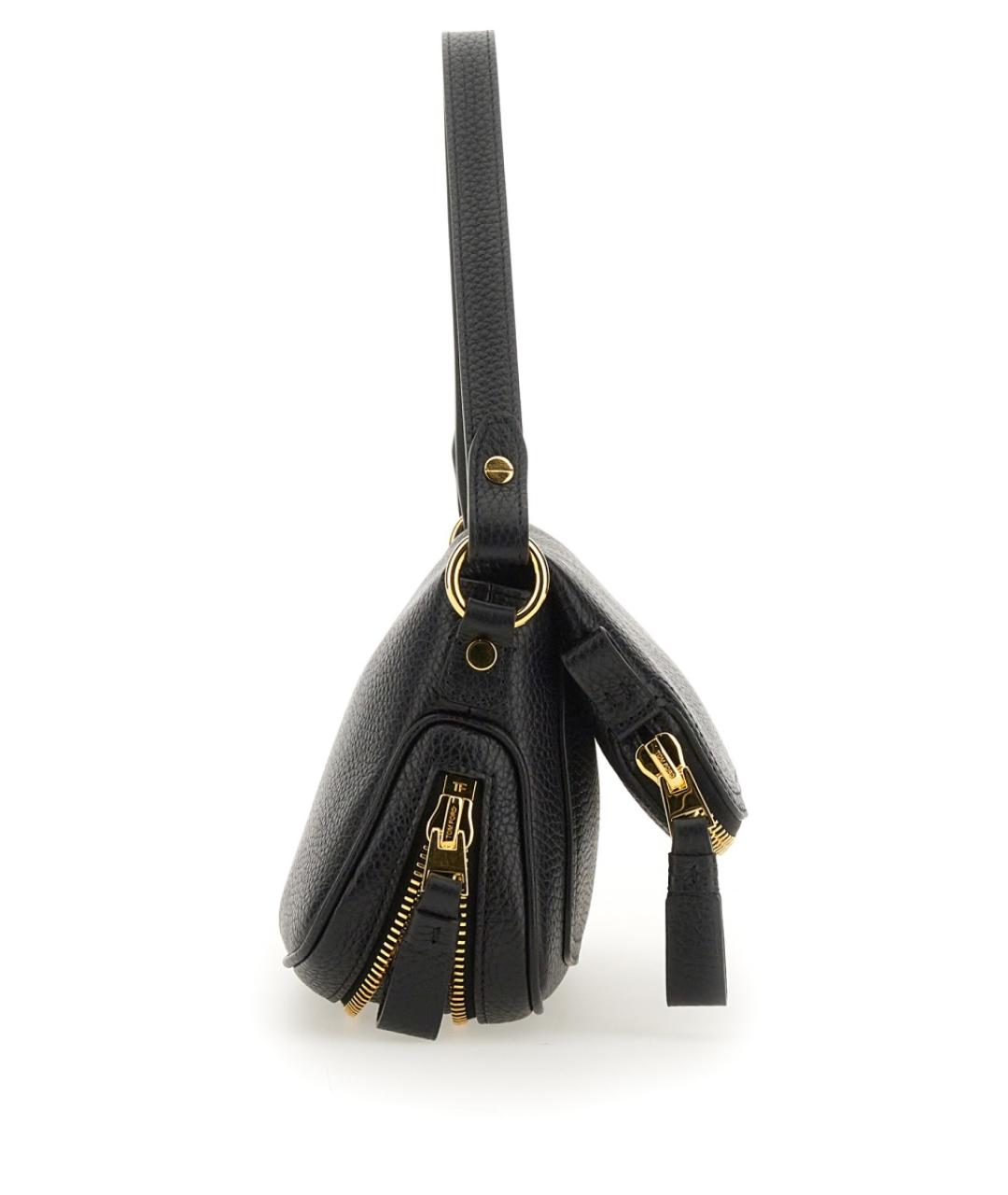 TOM FORD Черная кожаная сумка с короткими ручками, фото 4