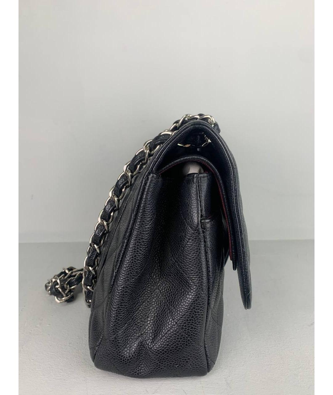 CHANEL Черная кожаная сумка через плечо, фото 4