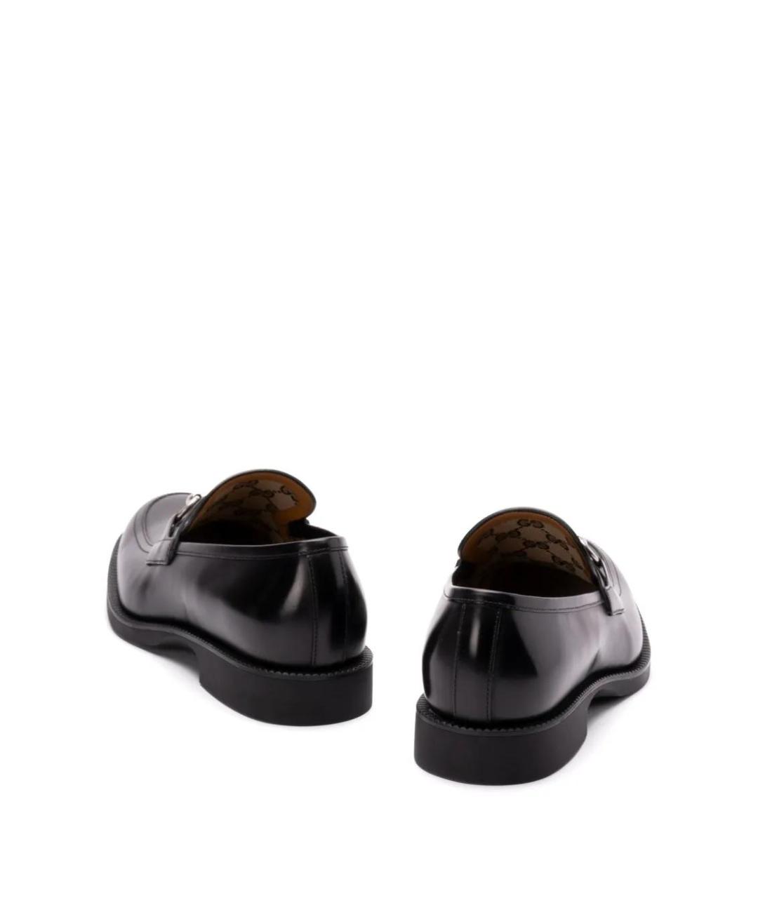 GUCCI Черные кожаные лоферы, фото 4