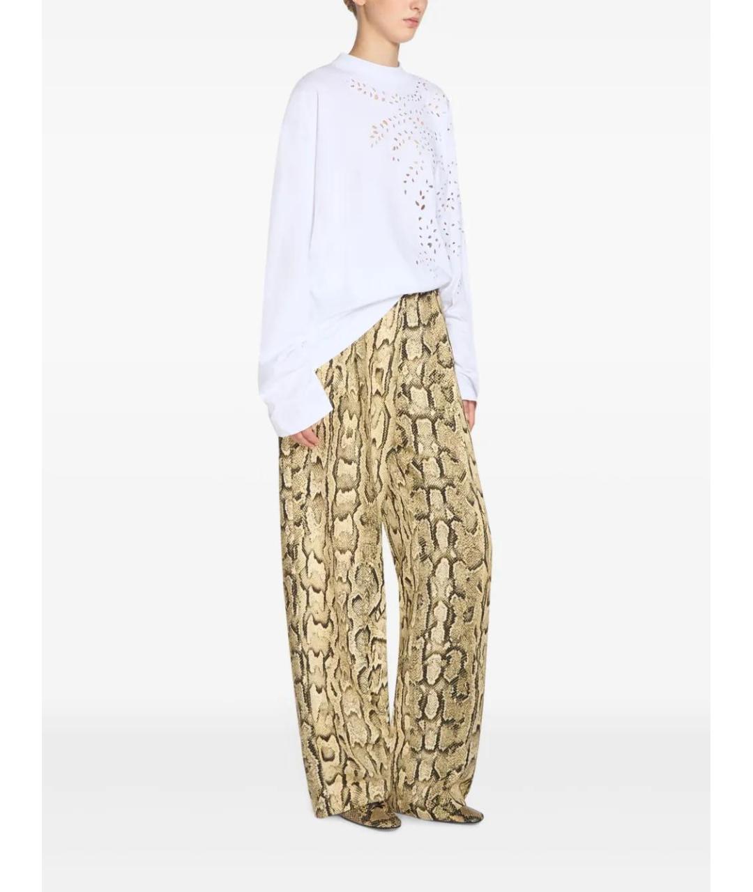 DRIES VAN NOTEN Мульти вискозные прямые брюки, фото 3