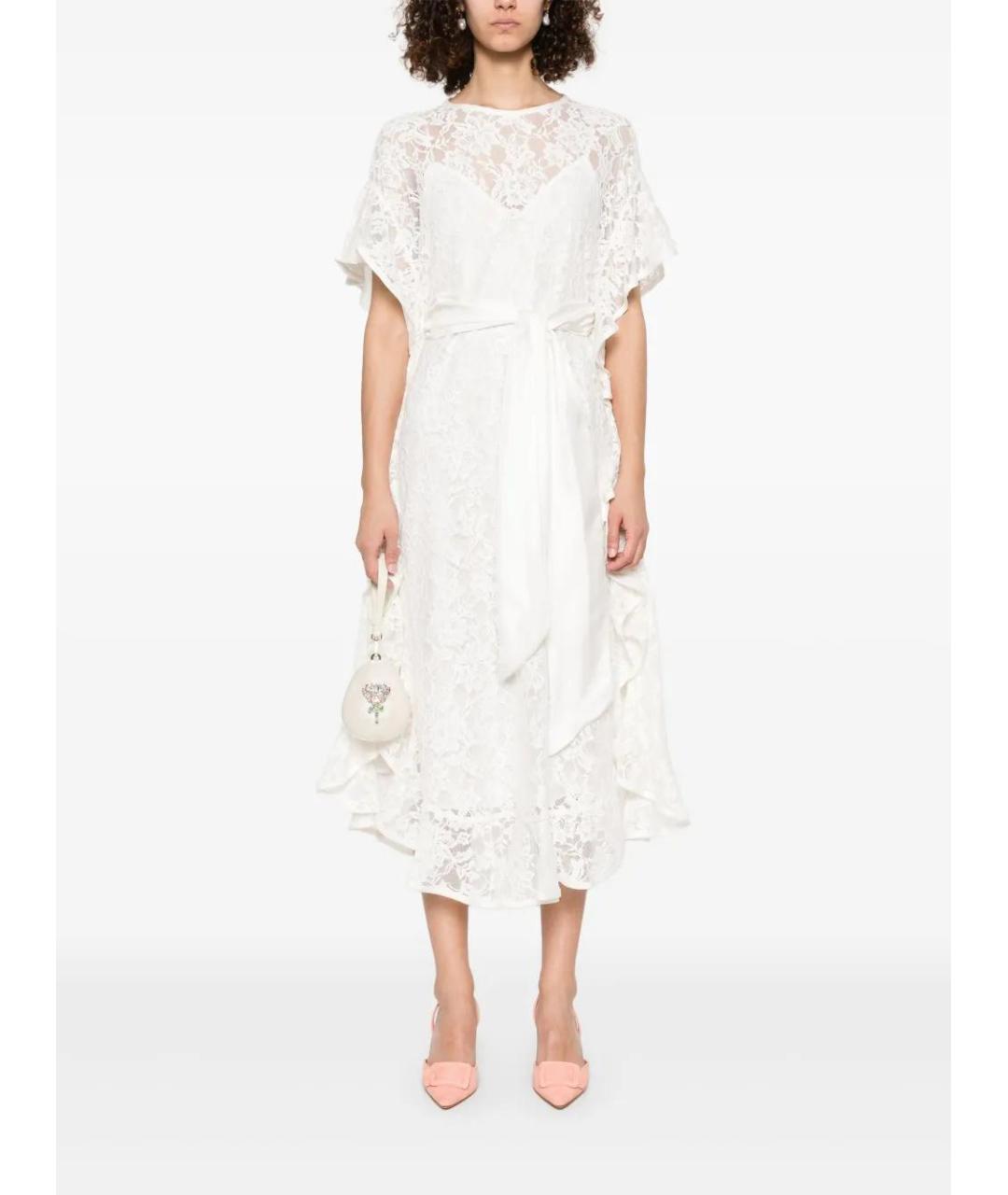 ZIMMERMANN Белое хлопковое повседневное платье, фото 2