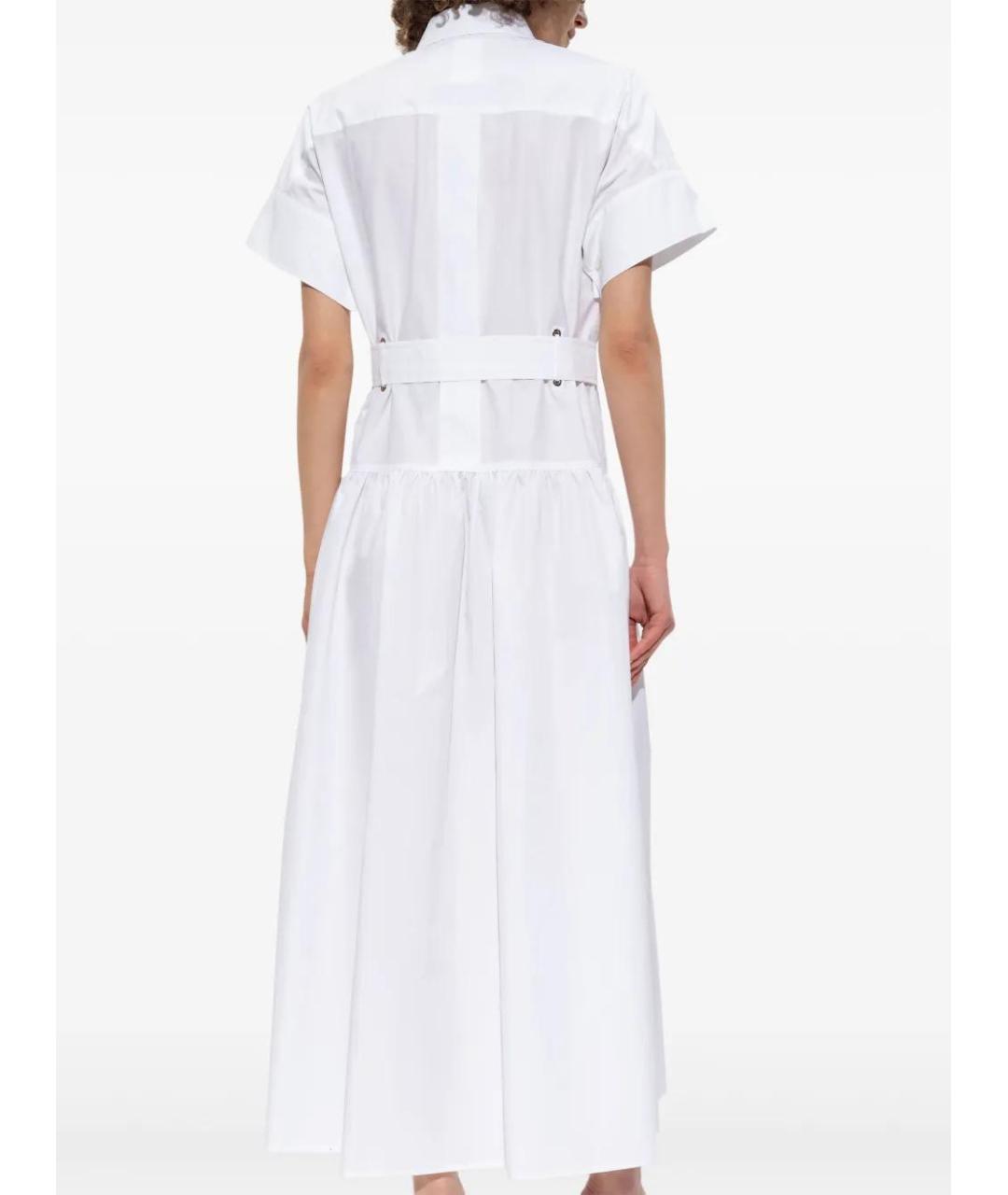 MAX MARA Белое хлопковое повседневное платье, фото 4