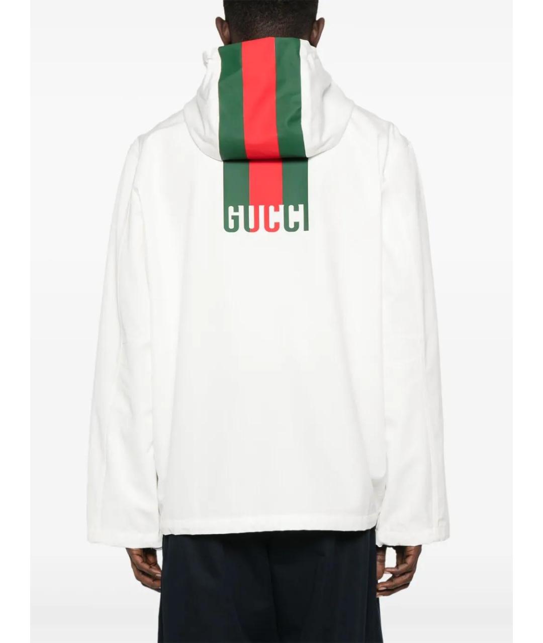 GUCCI Белая полиэстеровая куртка, фото 4