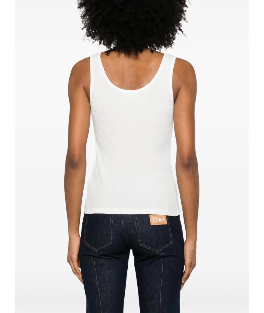 CHLOE Белая хлопковая майка, фото 4