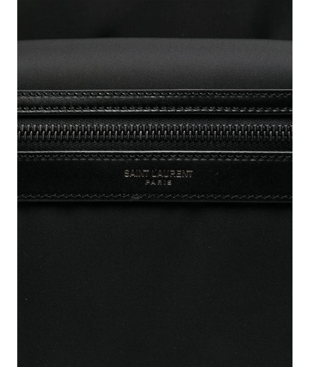 SAINT LAURENT Черный синтетический рюкзак, фото 4