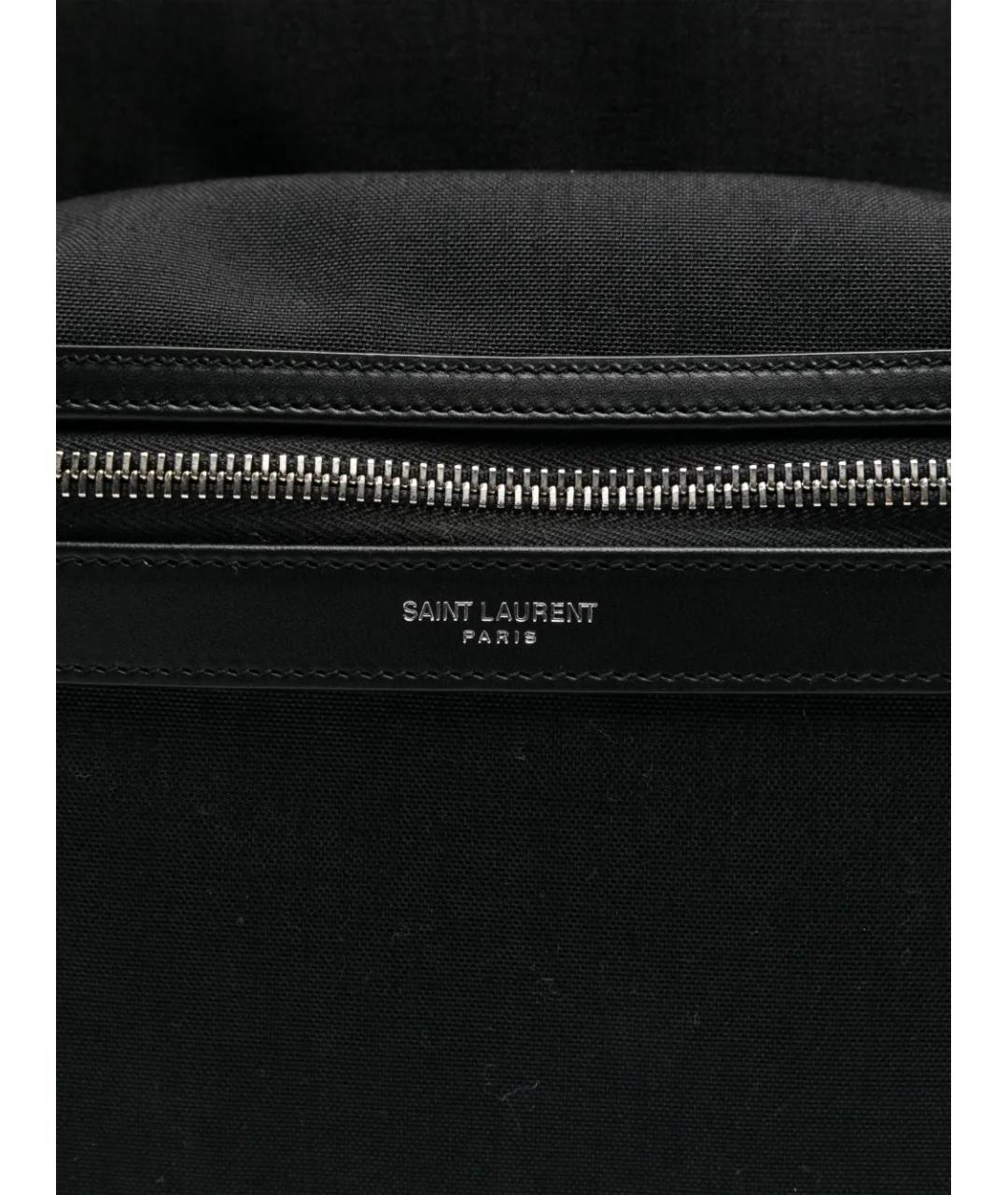 SAINT LAURENT Черный тканевый рюкзак, фото 4