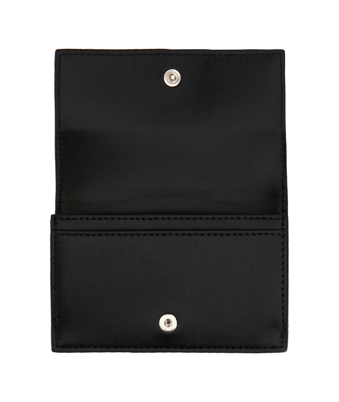 BOTTEGA VENETA Черный кожаный кошелек, фото 2